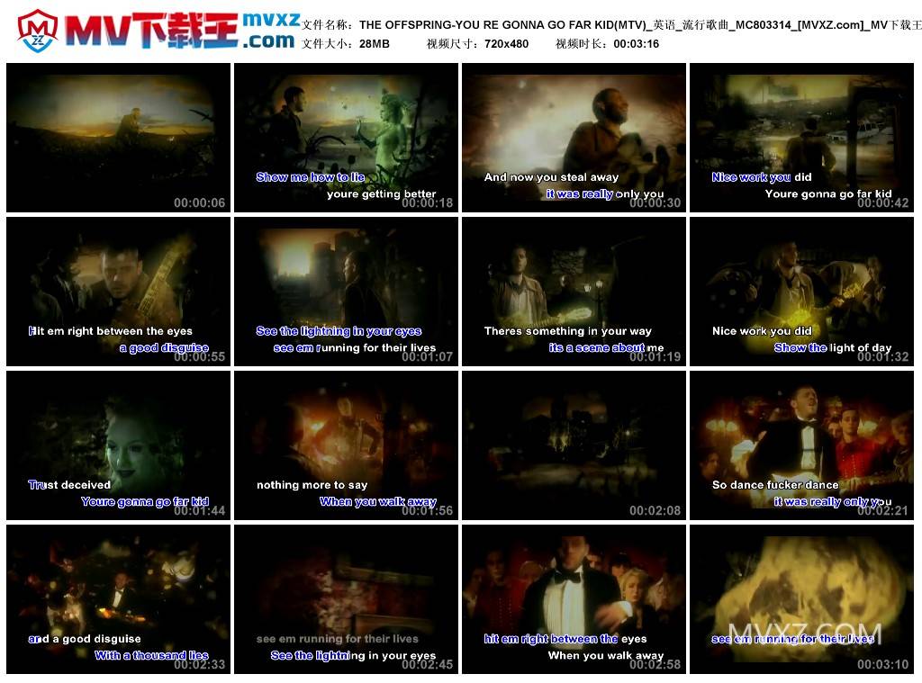 THE OFFSPRING-YOU RE GONNA GO FAR KID(MTV)_英语_流行歌曲_MC803314